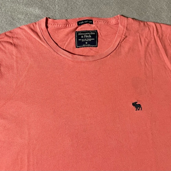 Abercrombie & Fitch Men’s T-Shirt Orange Size Medium - Picture 2 of 6